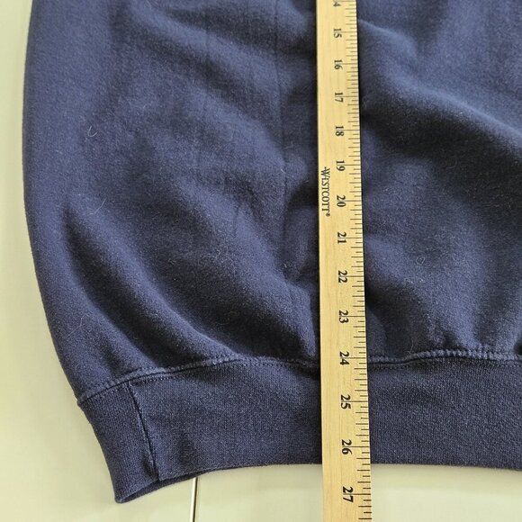 MV Sport Sweatshirt Mens L Navy Crewneck Waterway Hills Golf Course LS VTG FLAW - Picture 7 of 15